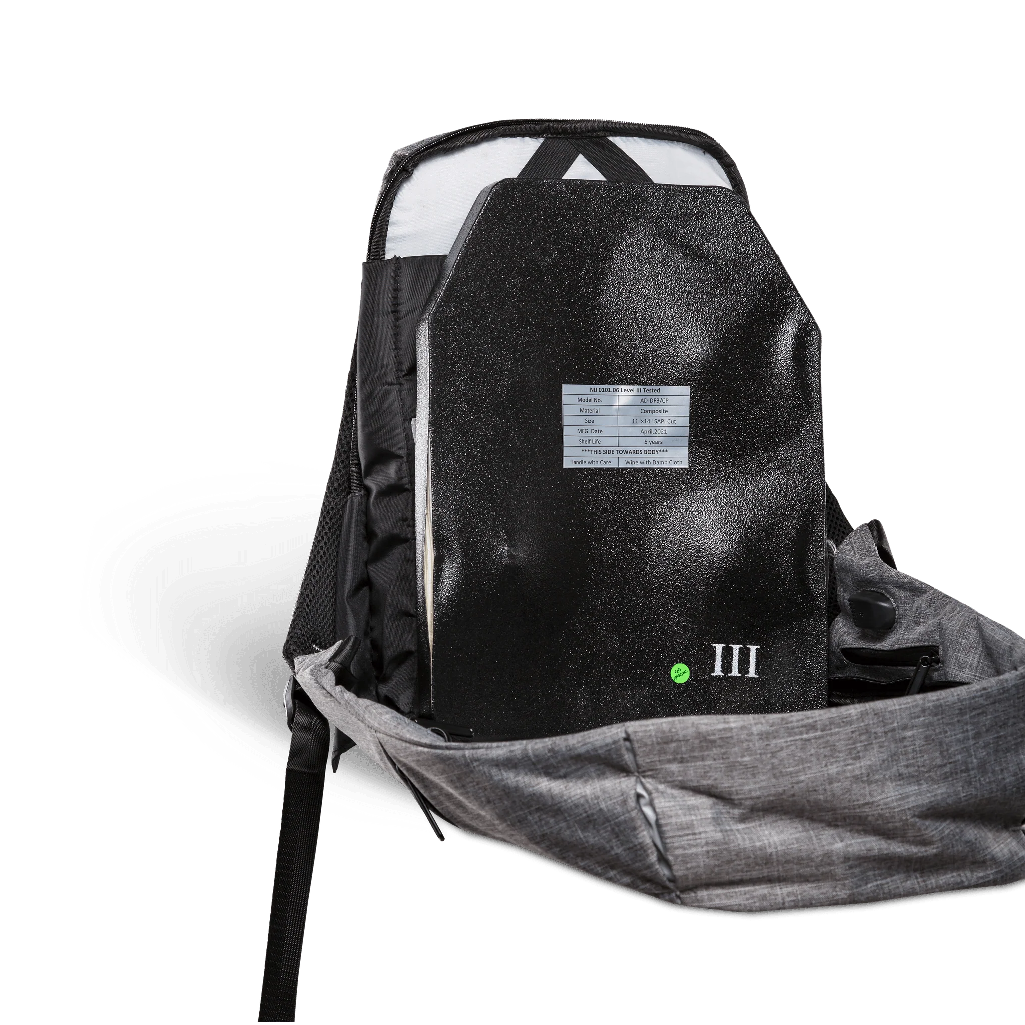 Bulletproof Backpack Insert | Level 3A, 3 and 4 Options - Image 3