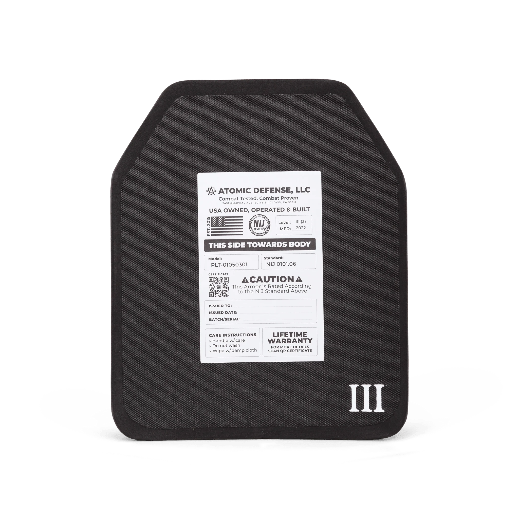 NIJ Level III+ Body Armor Plate | AR-15 & AK-47 Rifle Protection - Image 5